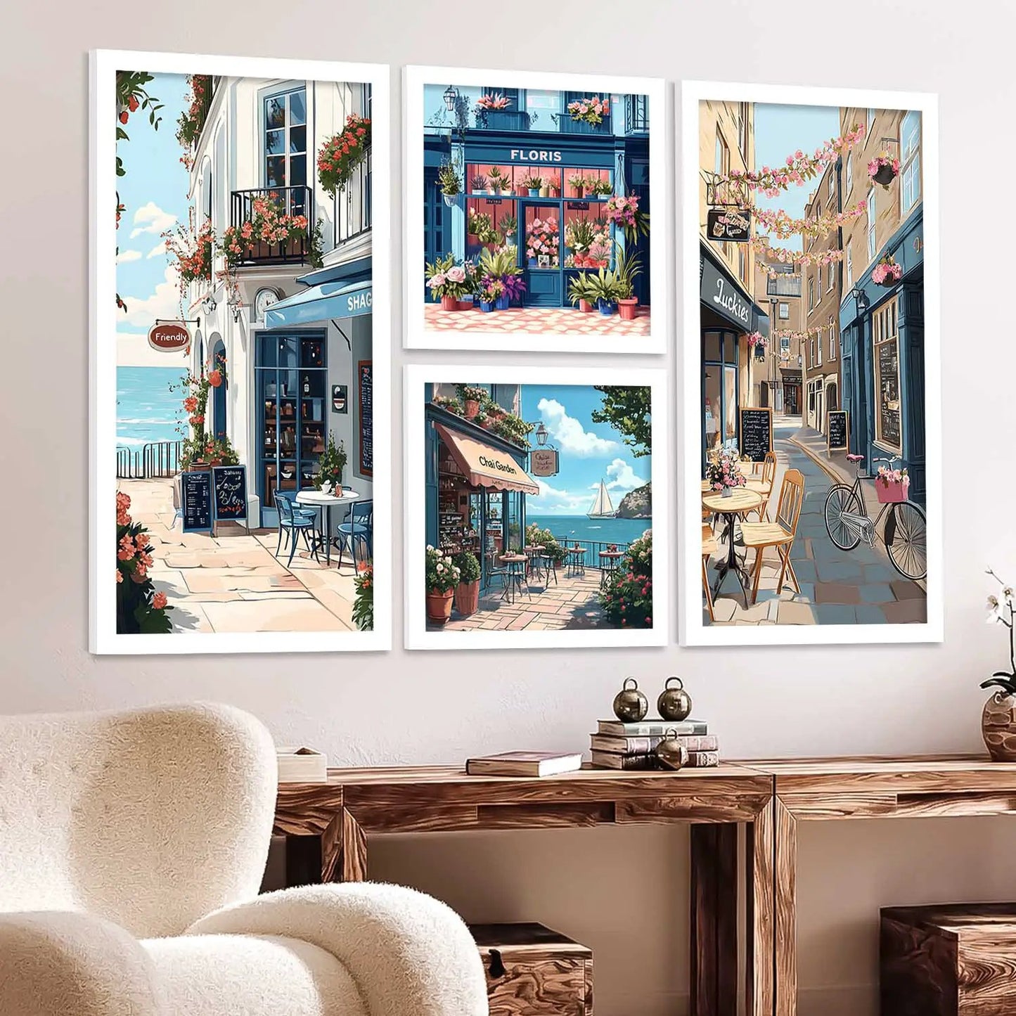 kotart Painting Modern Big Size Wall Art Home Decoration Paintings With Frame For Living Room Bed Room Hotel Wall Decor