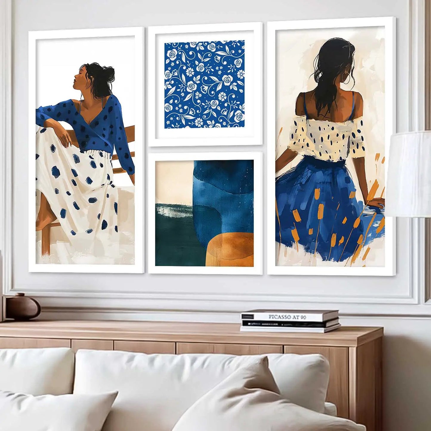 kotart Decorative Modern Big Size Wall Art Home Dacor Abstract Painting poster With Frame For Living Room Bed Room Hotel Wall Decor