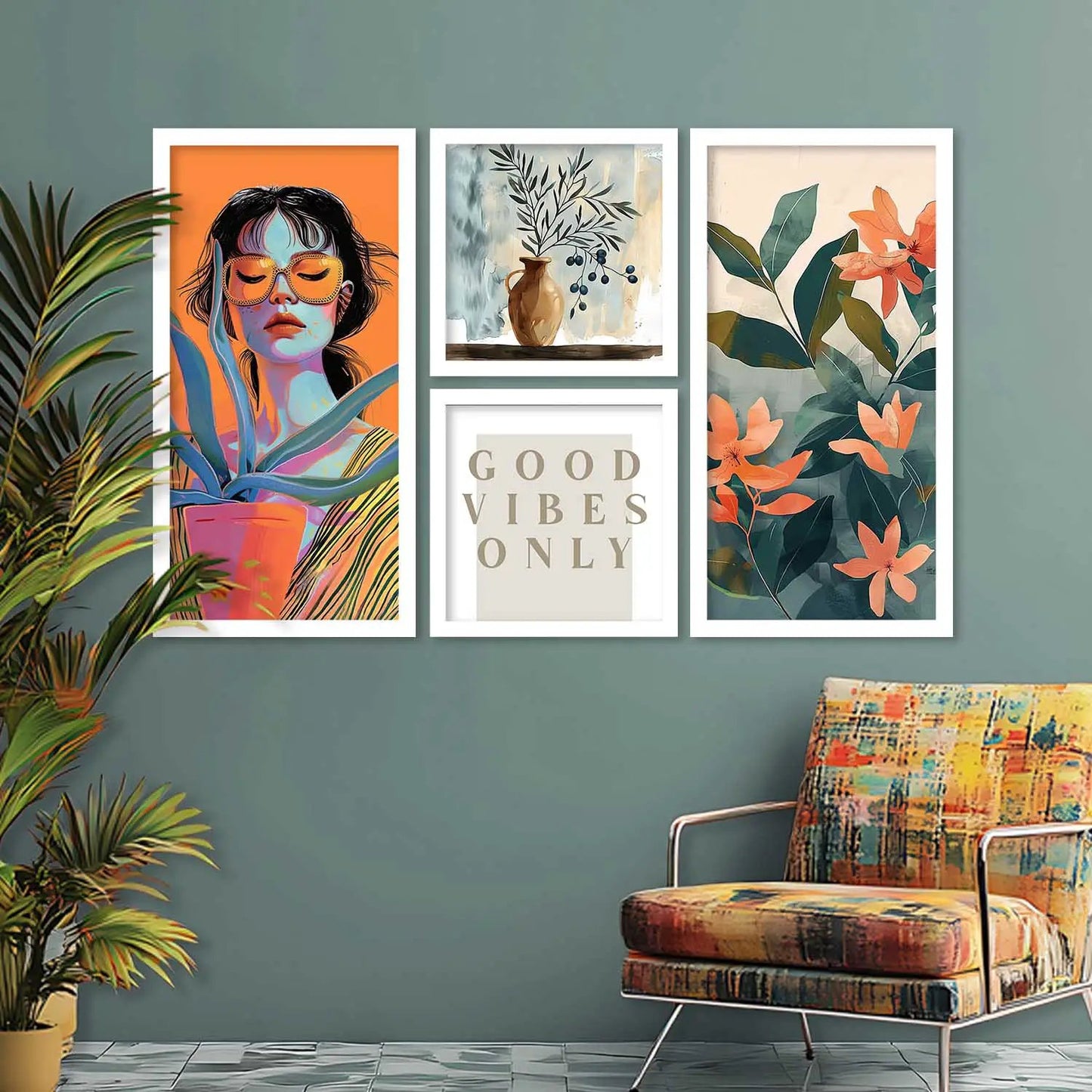 kotart Modern Big Size Art Home Decoration Painting Abstract Paintings With Frame For Living Room Bed Room Hotel Wall Decor