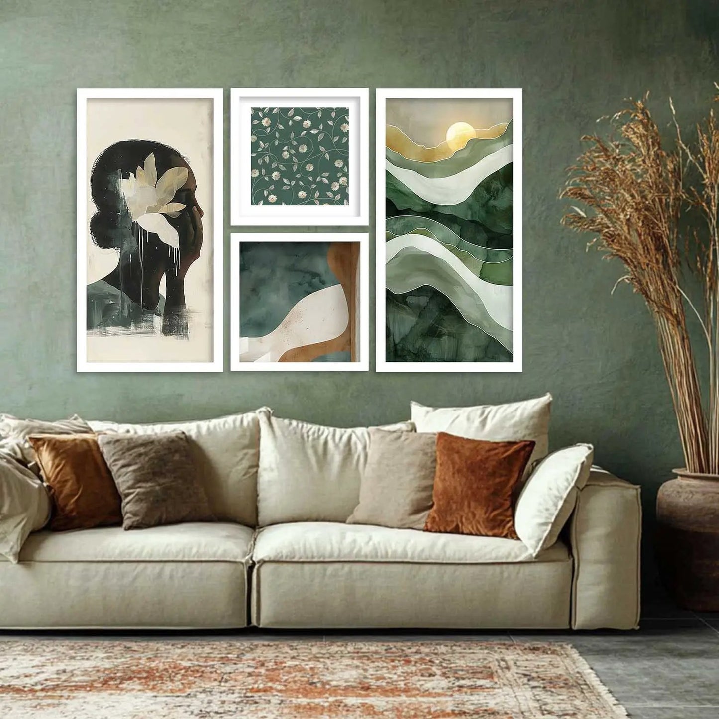 kotart Painting Modern Big Size Wall Art Home Decoration Paintings With Frame For Living Room Bed Room Hotel Wall Decor