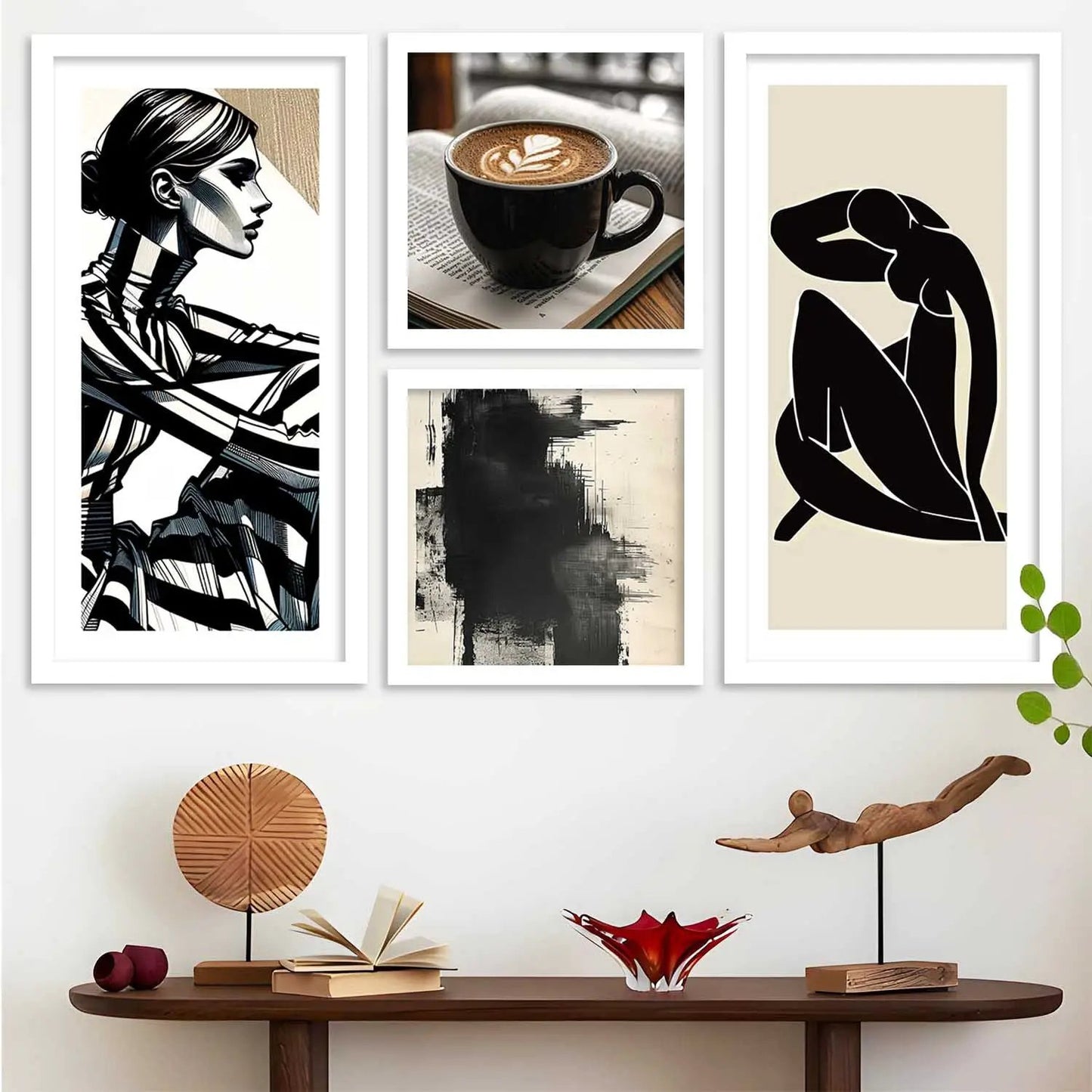 kotart Decorative Modern Big Size Wall Art Home Dacor Abstract Painting poster With Frame For Living Room Bed Room Hotel Wall Decor