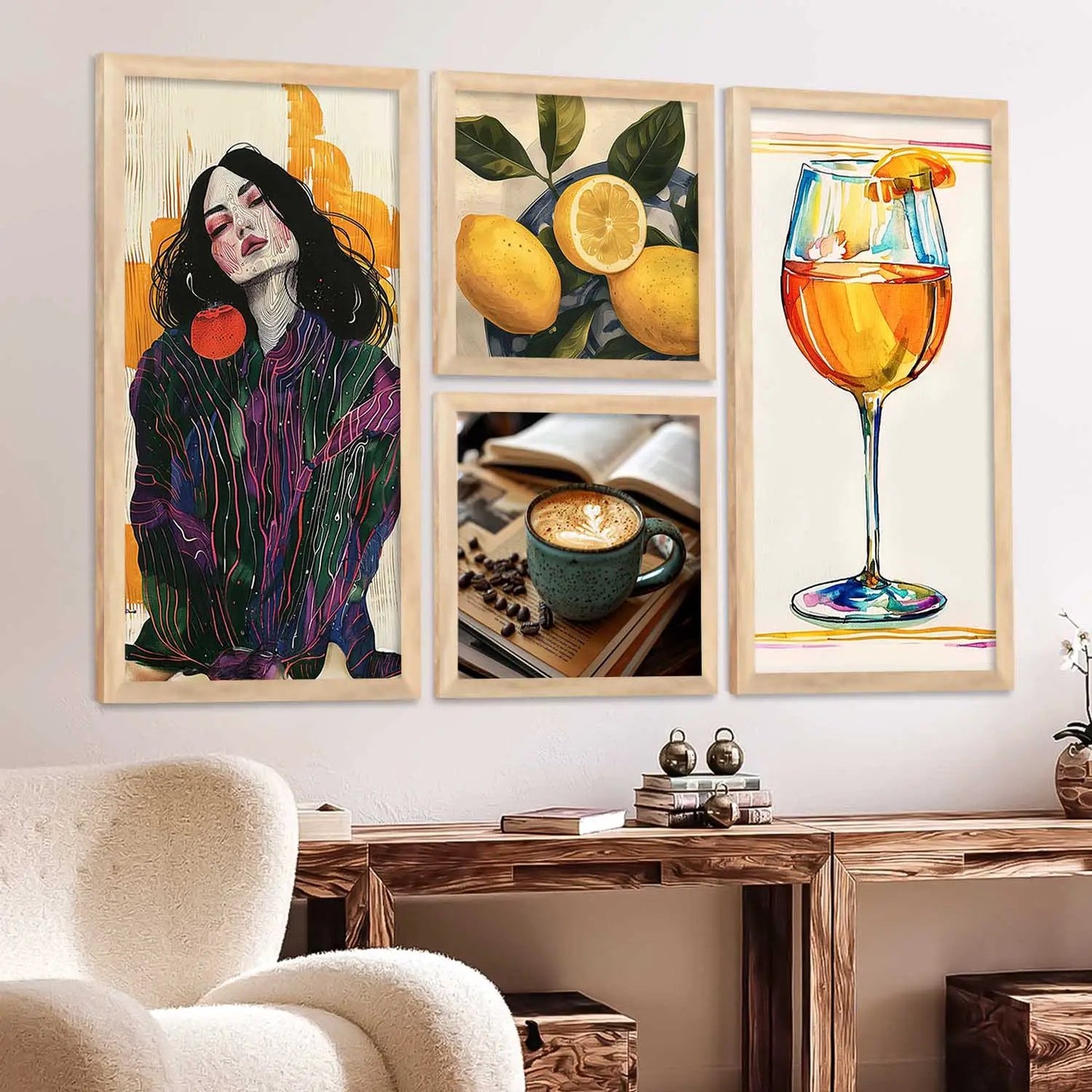 kotart Home Dacor Abstract Painting Decorative Modern Big Size Wall Art poster With Frame For Living Room wall painting