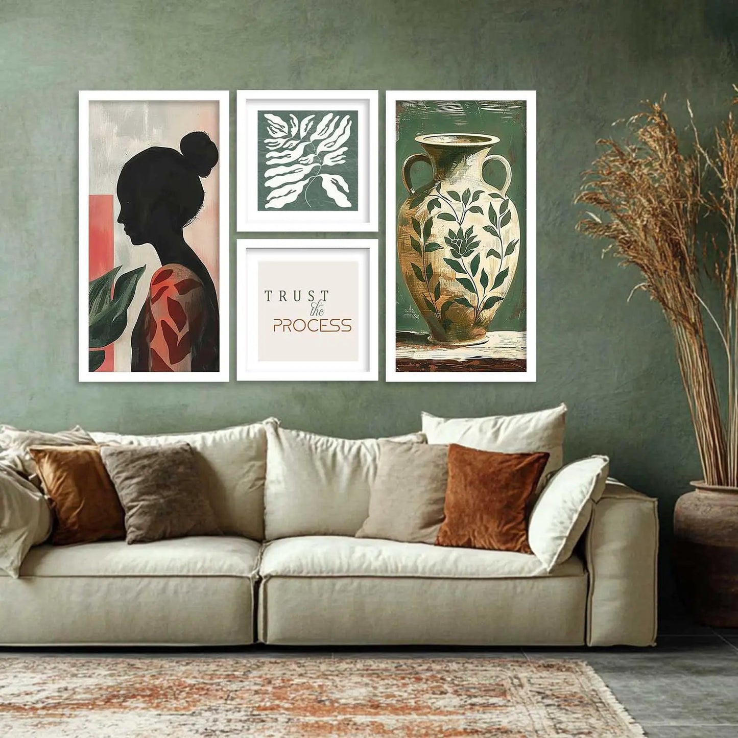 kotart Decorative Modern Big Size Wall Art Home Dacor Abstract Painting poster With Frame For Living Room Bed Room Hotel Wall Decor