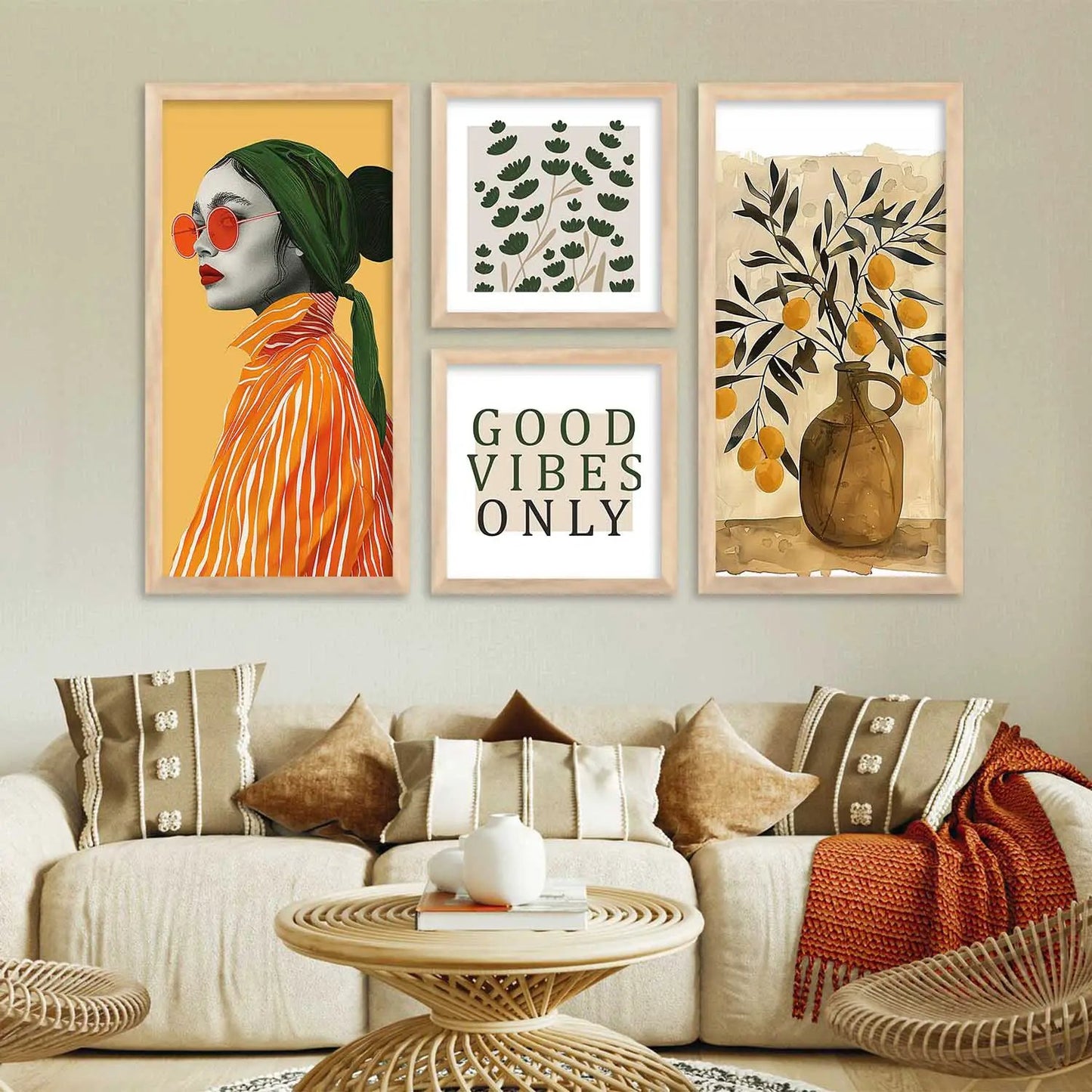 kotart Decorative Modern Wall Art Home Dacor Abstract Painting poster With Frame For Living Room Bed Room Hotel Wall Decor