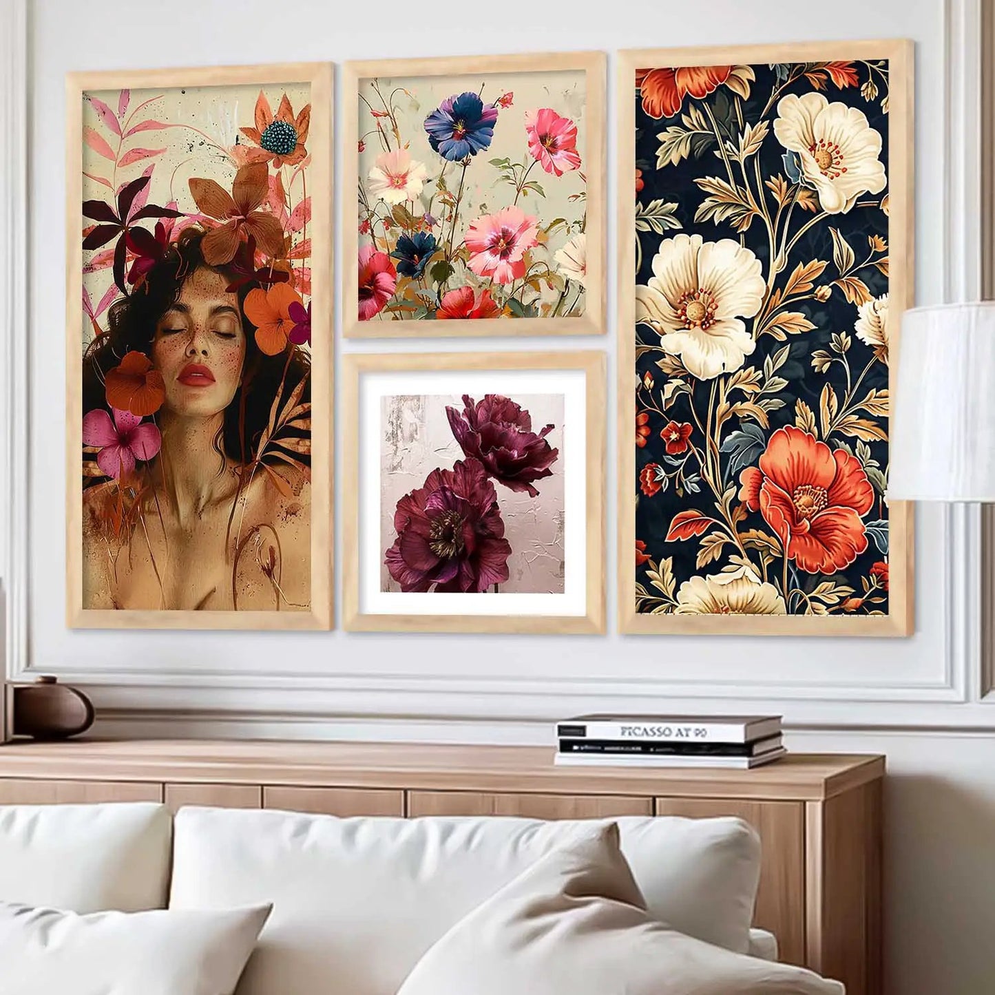 kotart Home Dacor Abstract Painting Decorative Modern Big Size Wall Art poster With Frame For Living Room Bed Room Hotel Wall paintings