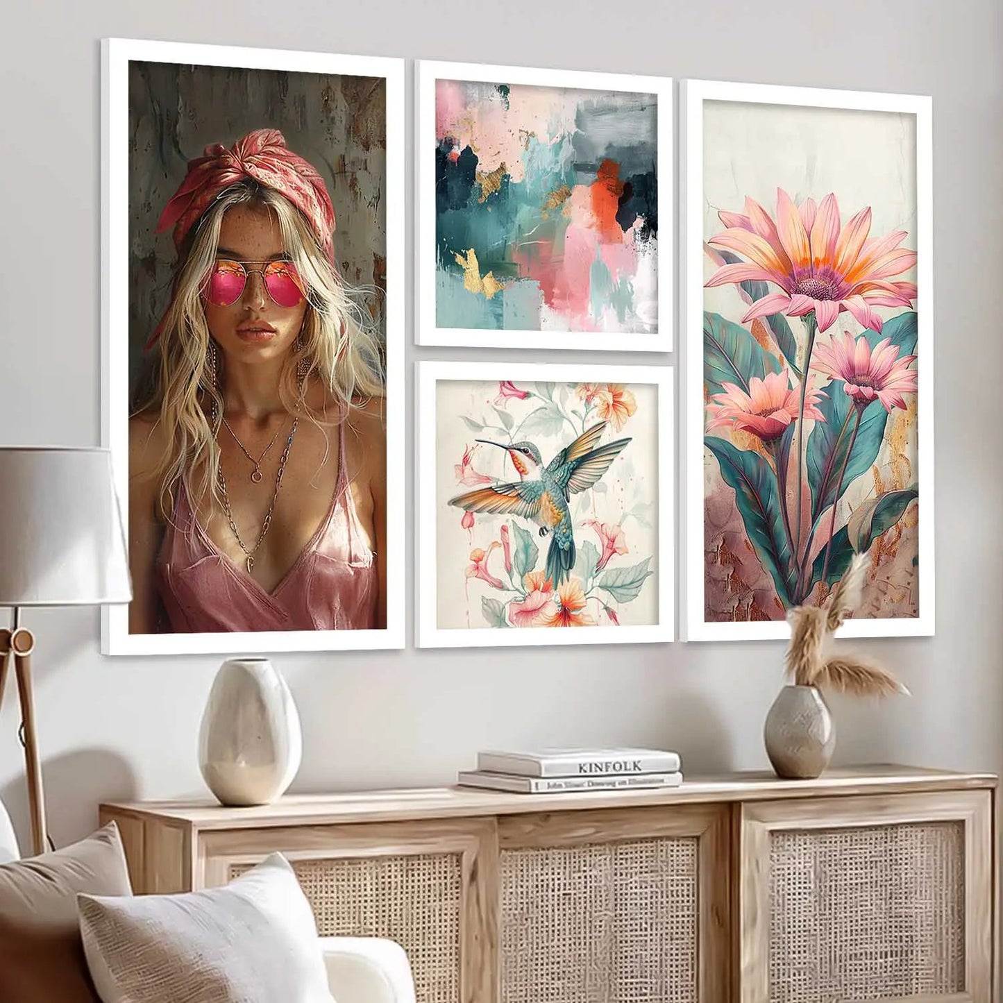kotart Decorative Modern Big Size Wall Art Home Dacor Abstract Painting poster With Frame For Living Room Bed Room Hotel Wall Decor