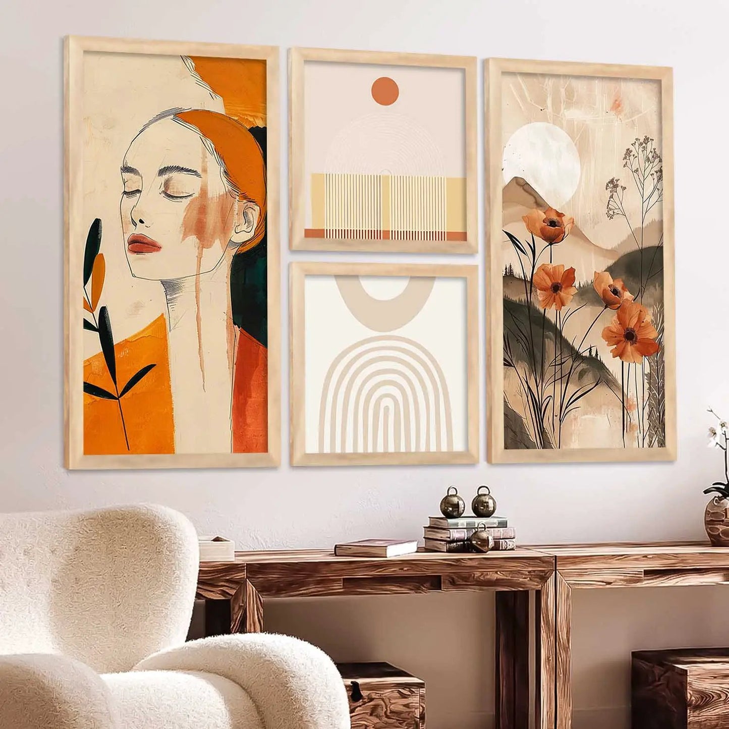 kotart Decorative Modern Wall Art Home Dacor Abstract Painting With Frame For Living Room Bed Room