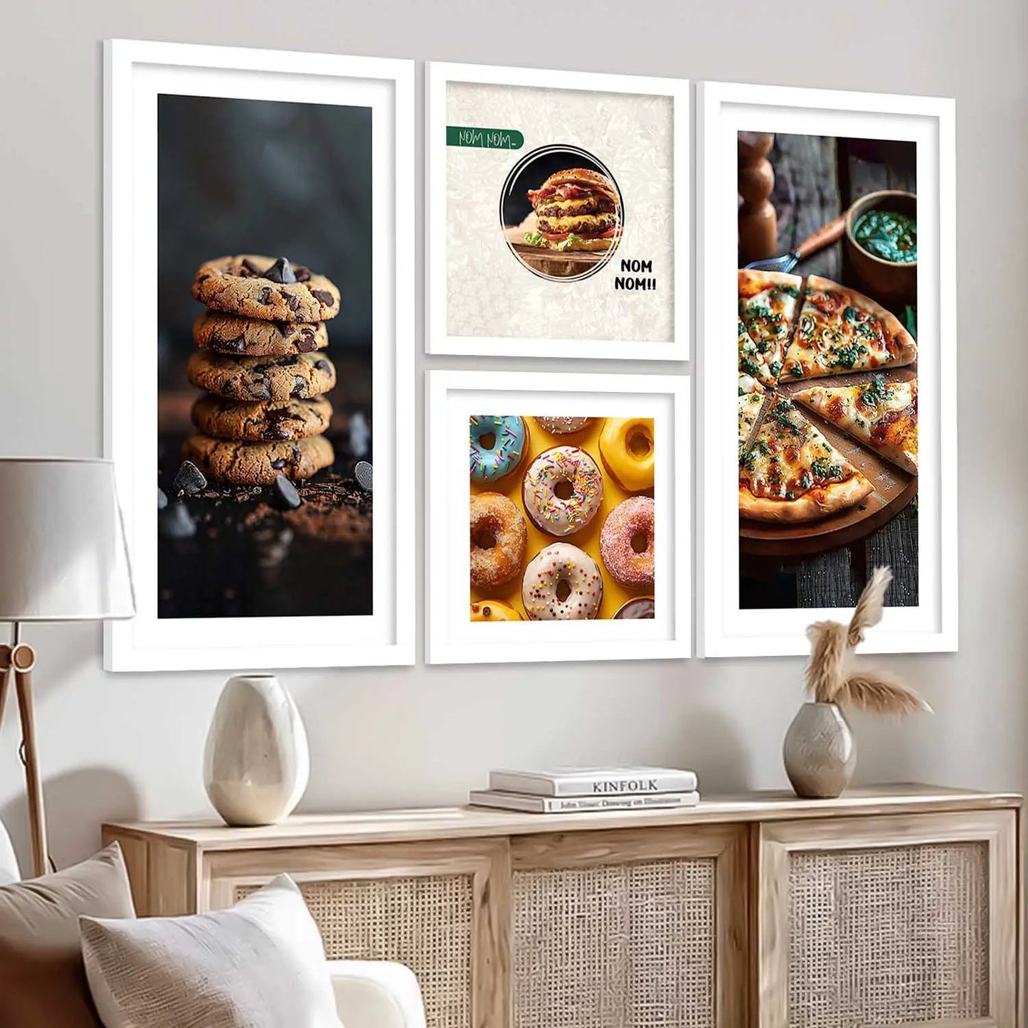 kotart Decorative Modern Big Size Wall Art Print With Frame Abstract Paintings For Living Room Bed Room Hotel Wall Decor