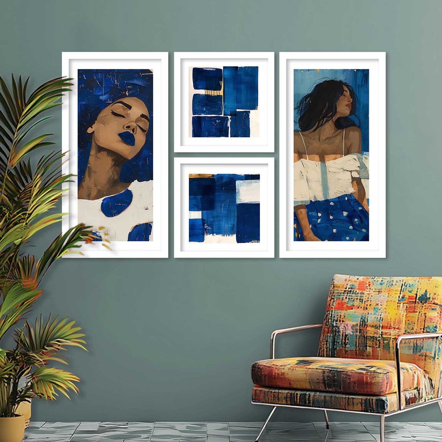 kotart Modern Big Size Wall Art Home Dacor Abstract Decorative Painting poster With Frame For Living Room Bed Room Hotel Wall Decor