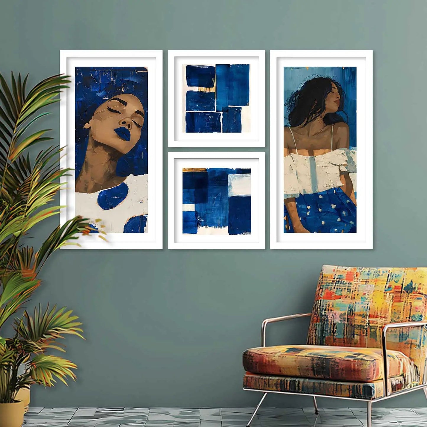 kotart Modern Big Size Wall Art Home Dacor Abstract Decorative Painting poster With Frame For Living Room Bed Room Hotel Wall Decor