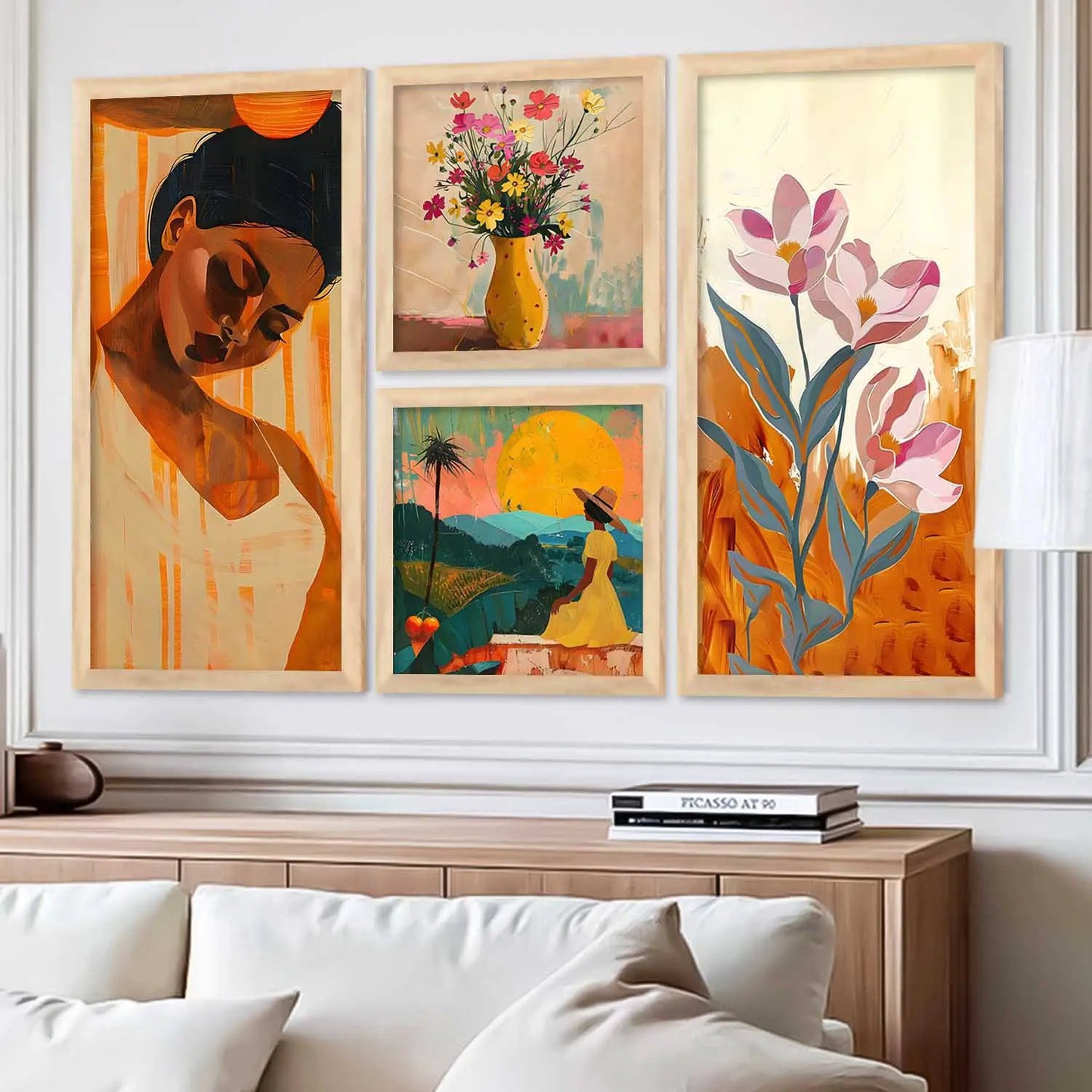 kotart Decorative Modern Wall Art Print With Frame Abstract Paintings For Living Room wall painting