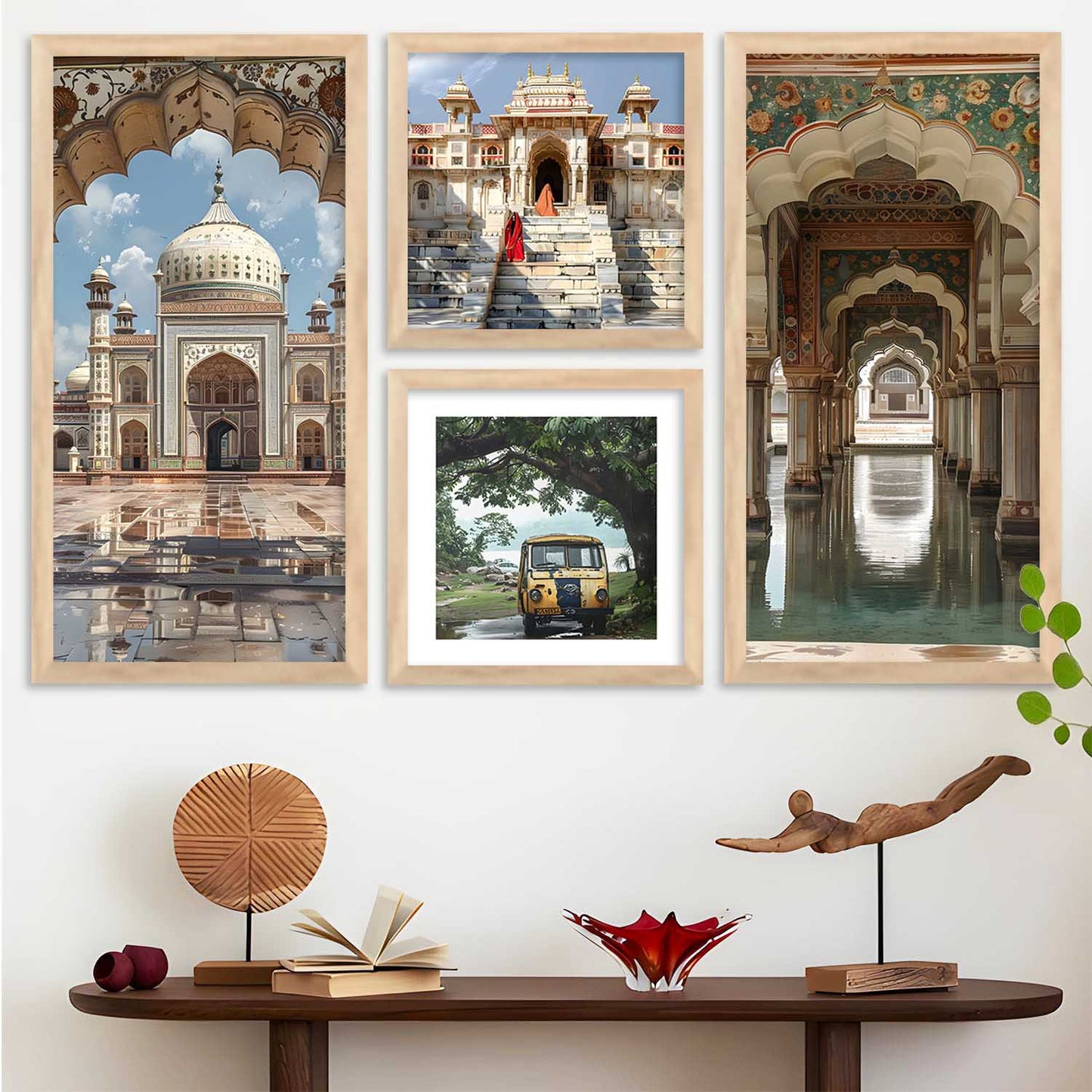 kotart Traditional Bige Size Wall Art Painting Madhubani Home Decoration Pichwai With Frame For Living Room Bed Room Hotel Wall Decor