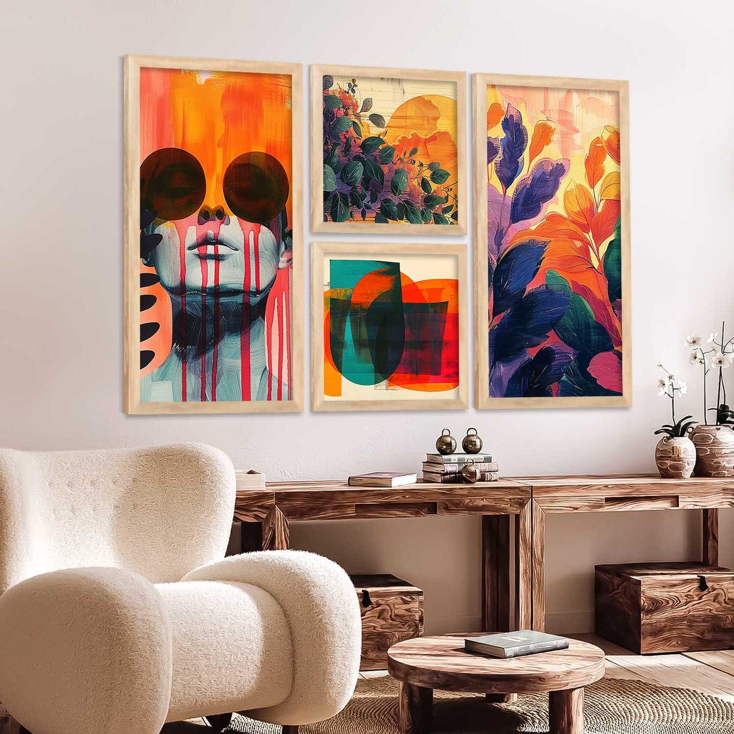 kotart Modern Art Home Decoration Painting Abstract Paintings With Frame For Living Room Bed Room Hotel Wall Decor