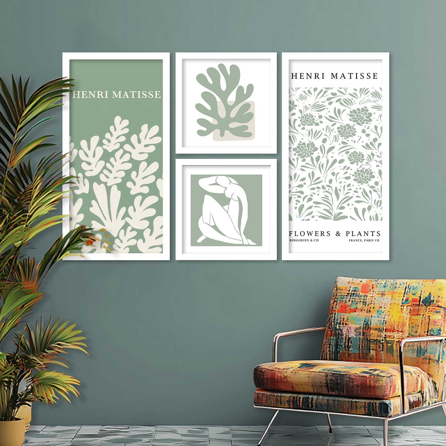 kotart Modern Big Size Wall Art Home Dacor Abstract Decorative Painting poster With Frame For Living Room Bed Room Hotel Wall Decor