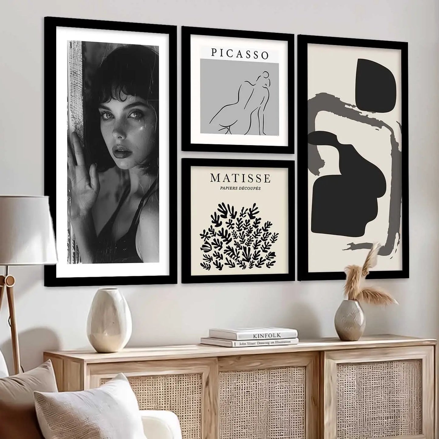 kotart Modern Big Size Art Home Decoration Painting Abstract Paintings With Frame For Living Room Bed Room Hotel Wall Décor