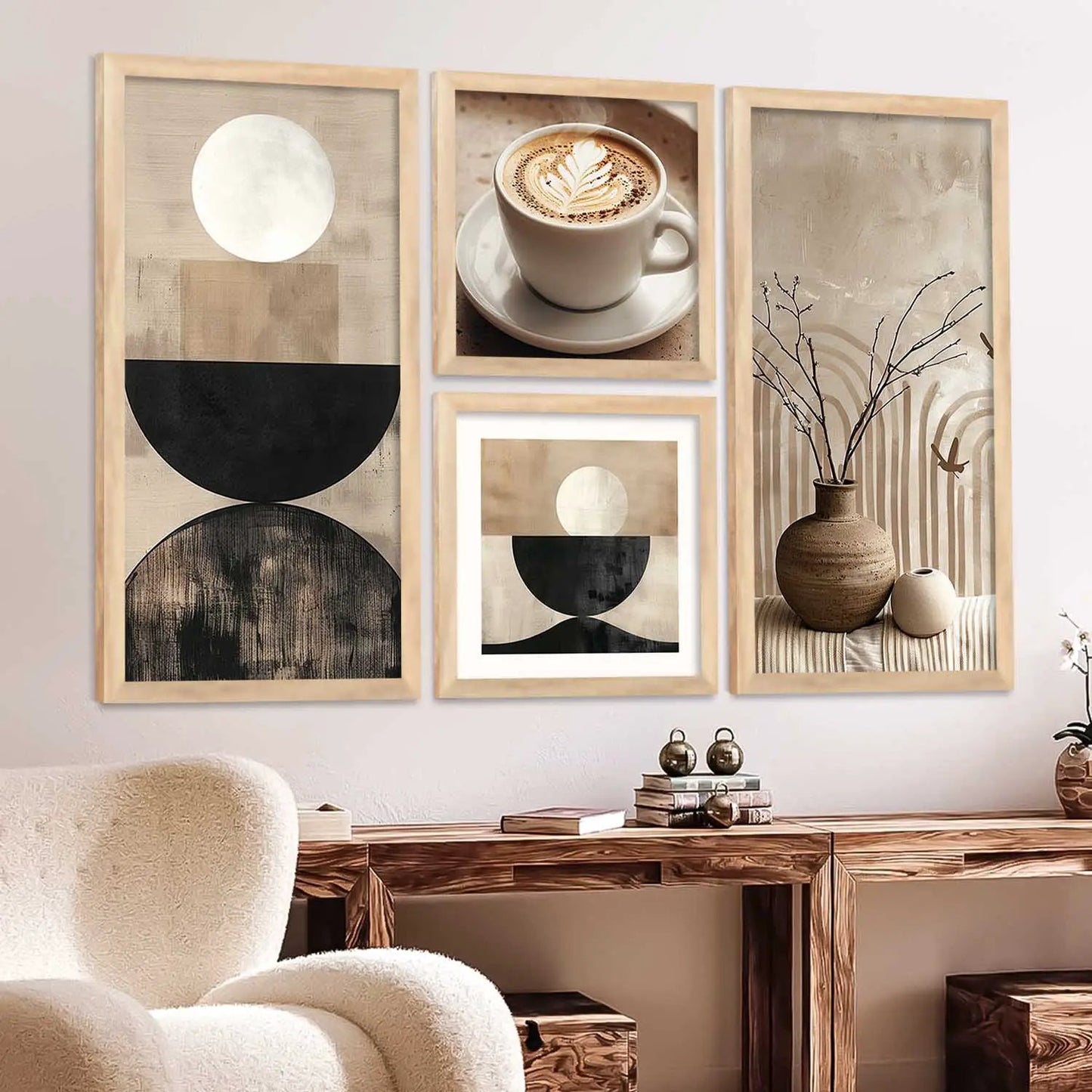 kotart Painting Modern Big Size Wall Art Home Decoration Cafe Paintings With Frame For Living Room Bed Room Hotel Wall Decor