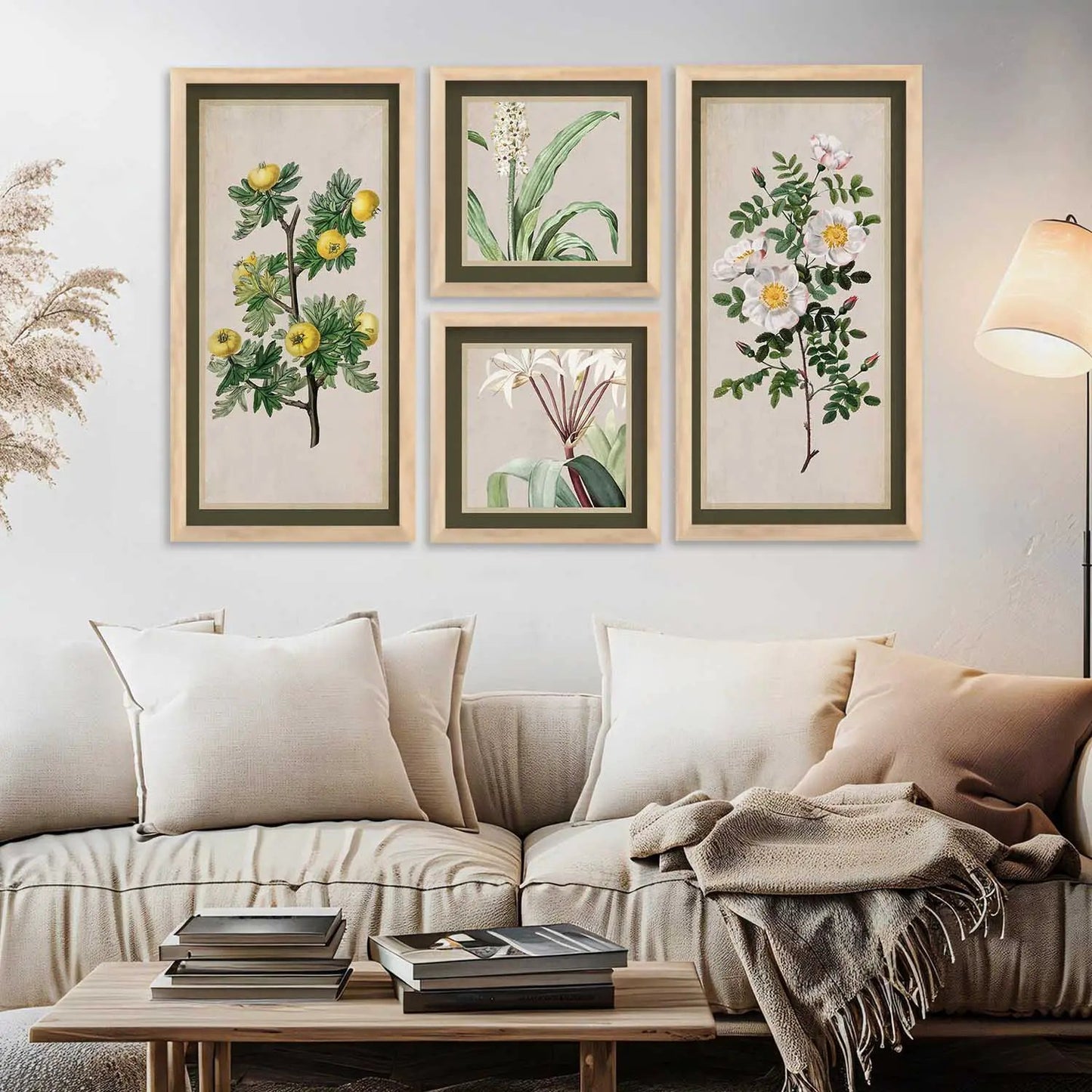 kotart Decorative Modern Big Size Wall Art Home Dacor Floral Painting poster With Frame For Living Room Bed Room Hotel Wall Decor
