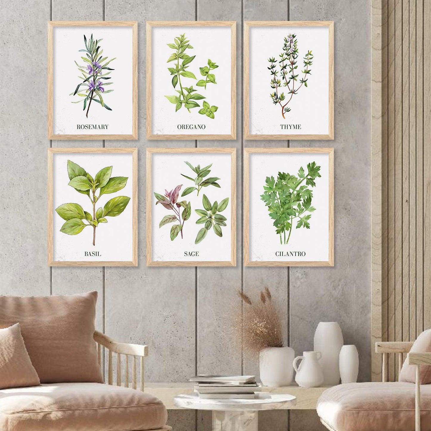 Restaurant Theme Framed Posters for Restaurant Kitchen Dinning Room Cafe Wall Decor Set of 6-Kotart