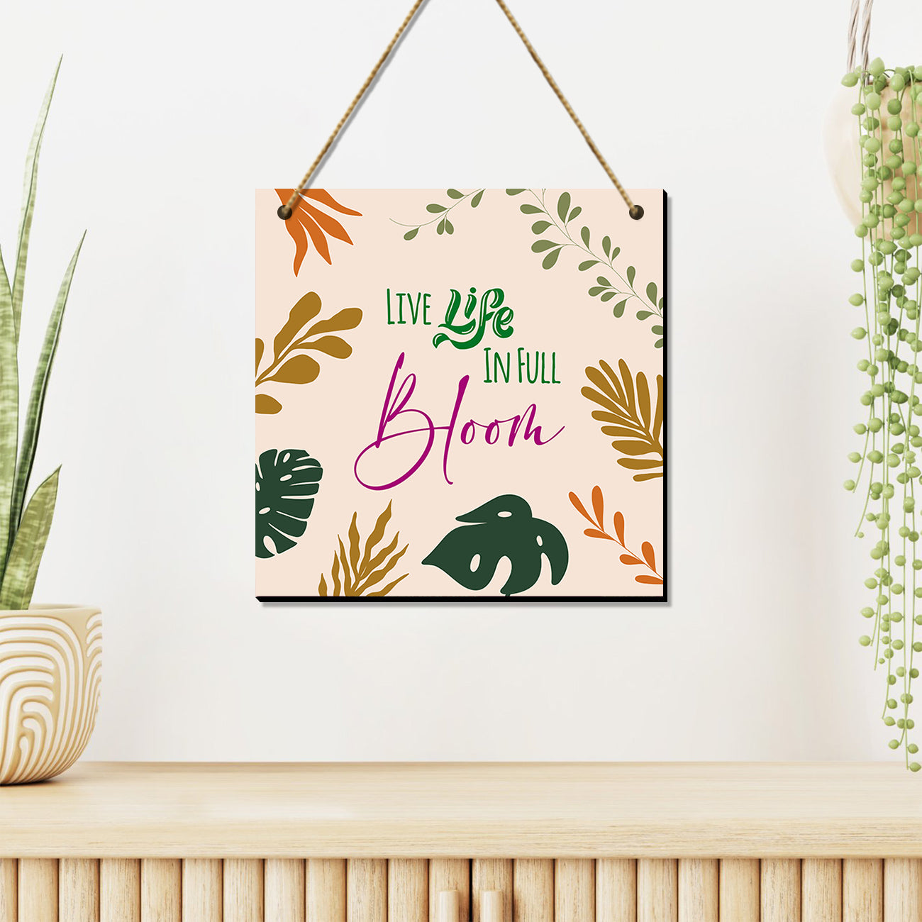 Positive Quotes Wall Hangings for Wall Decoration - MDF Wood Wall Hangings-Kotart