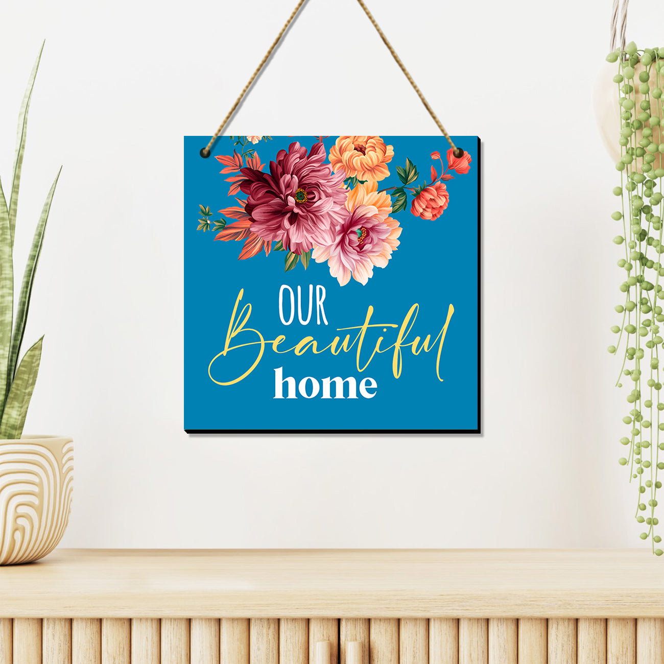 Besutiful Home Wall Hangings for Wall Decoration - MDF Wood Wall Hangings for Living Room-Kotart