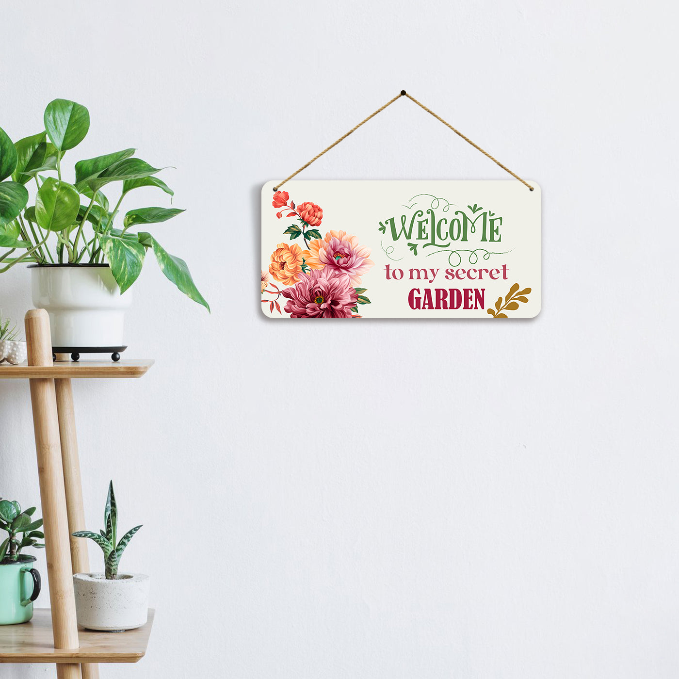 Beautiful Wall Hangings for Living Room Hallway Garden Decoration - MDF Wood Decorative Wall Hangings-Kotart