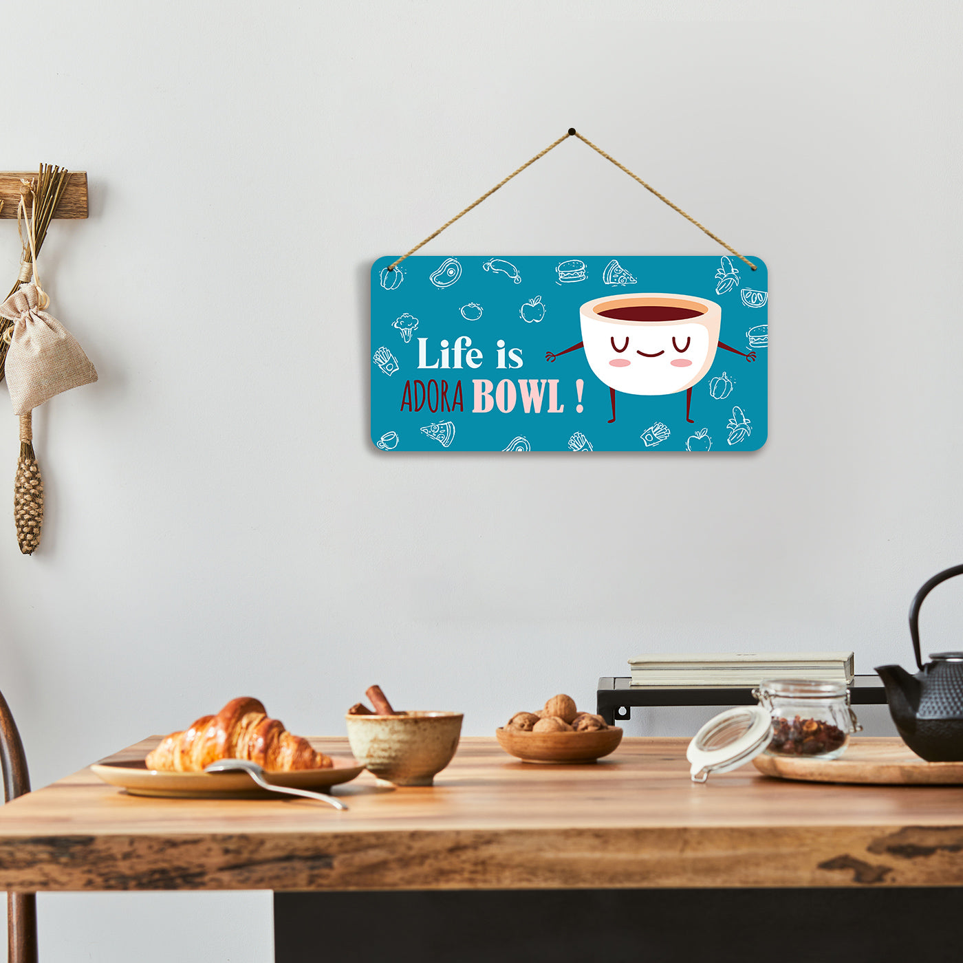 Kitchen Quotes Wall Hangings for Kitchen Wall Decoration - MDF Wood Decorative Wall Hangings-Kotart