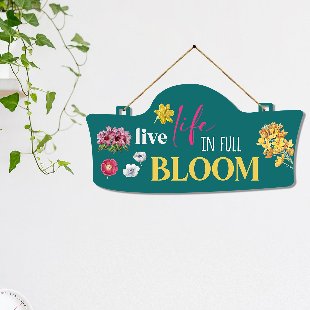 Positive Quote Wall Hangings for Home Wall Decoration - MDF Wood Decorative Wall Hangings