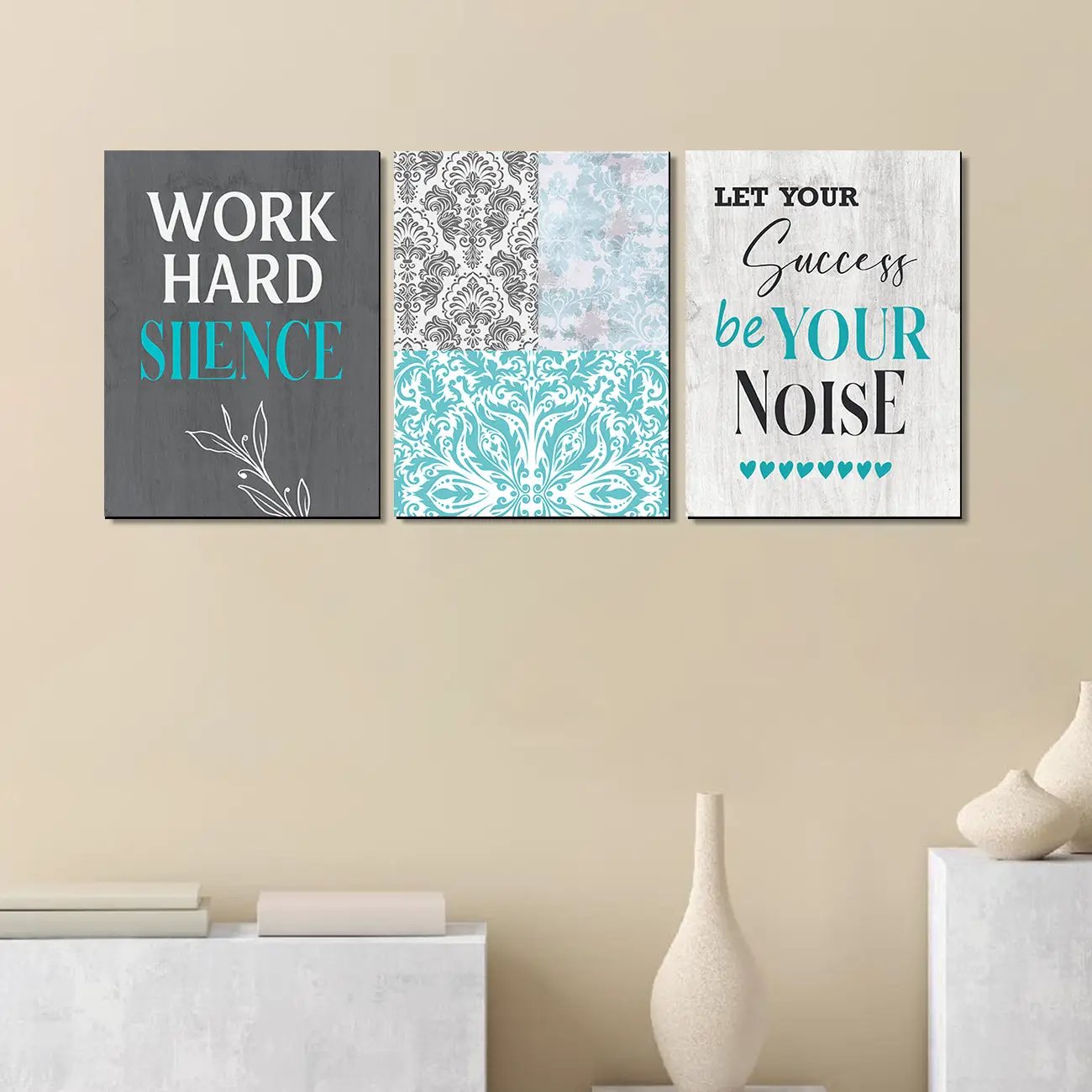Motivational Quote Panels for Home and Office Decor - Quotes Art for Living Room Walls