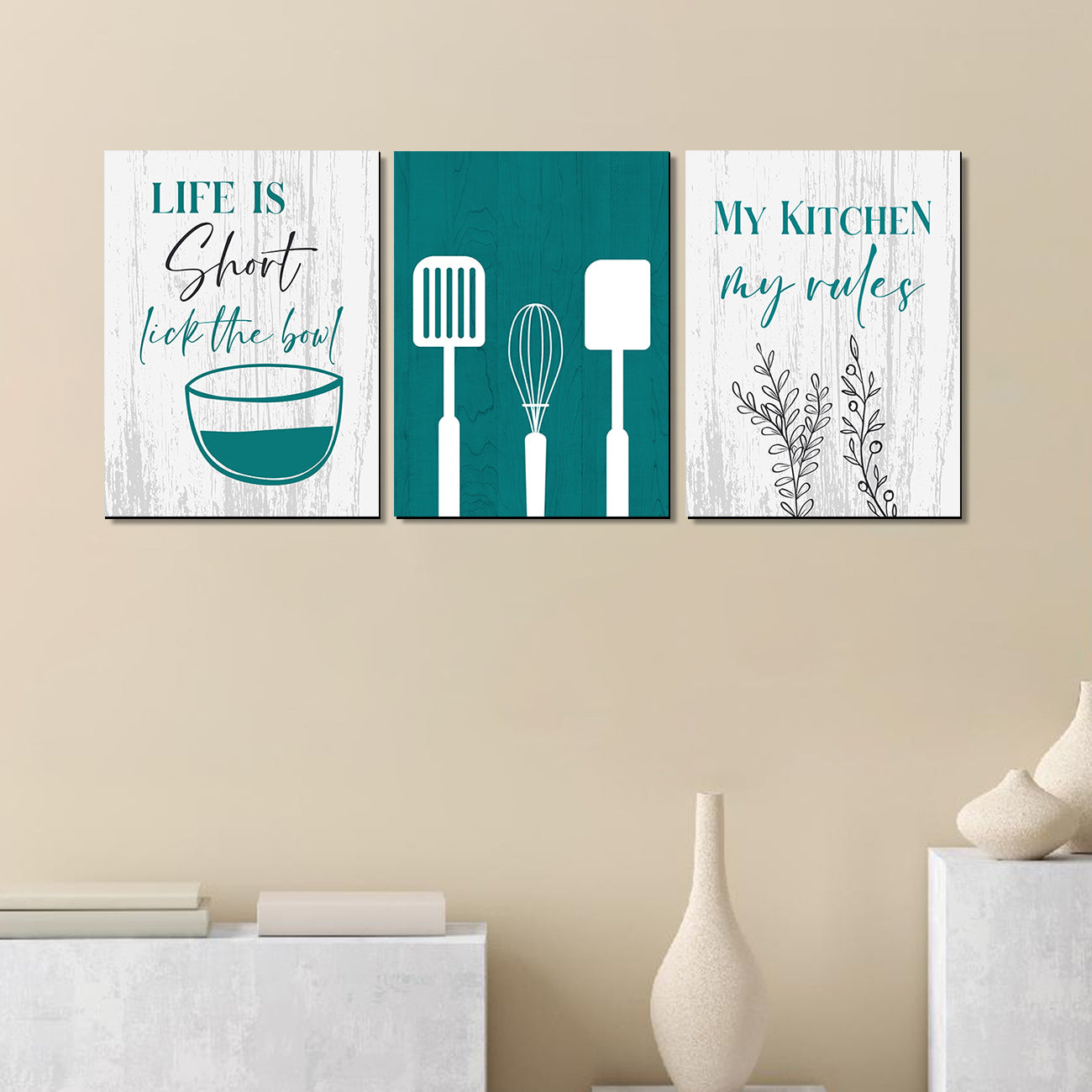 Kitchen Quote Panels for Home and Kitchen Wall Decor Quotes Art for