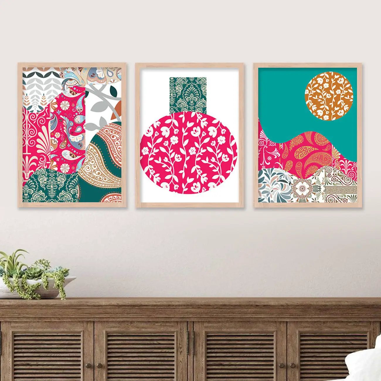 Aesthetic Wall Decor Framed Paintings for Living Room Office Home Decor-Kotart