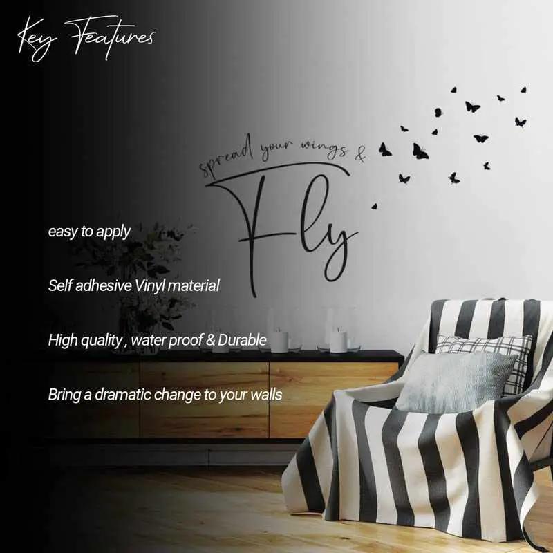 Black Wall Decals for Living Room Wall Decor-Kotart