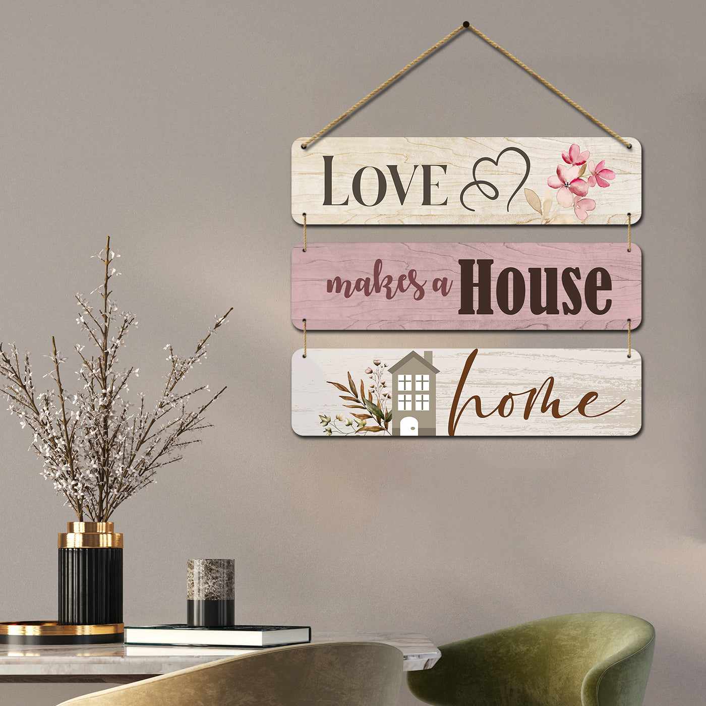 Cute Quotes MDF Wood Wall Hanging for Entryway Living Room Kids Room Bedroom Wall Decor-Kotart