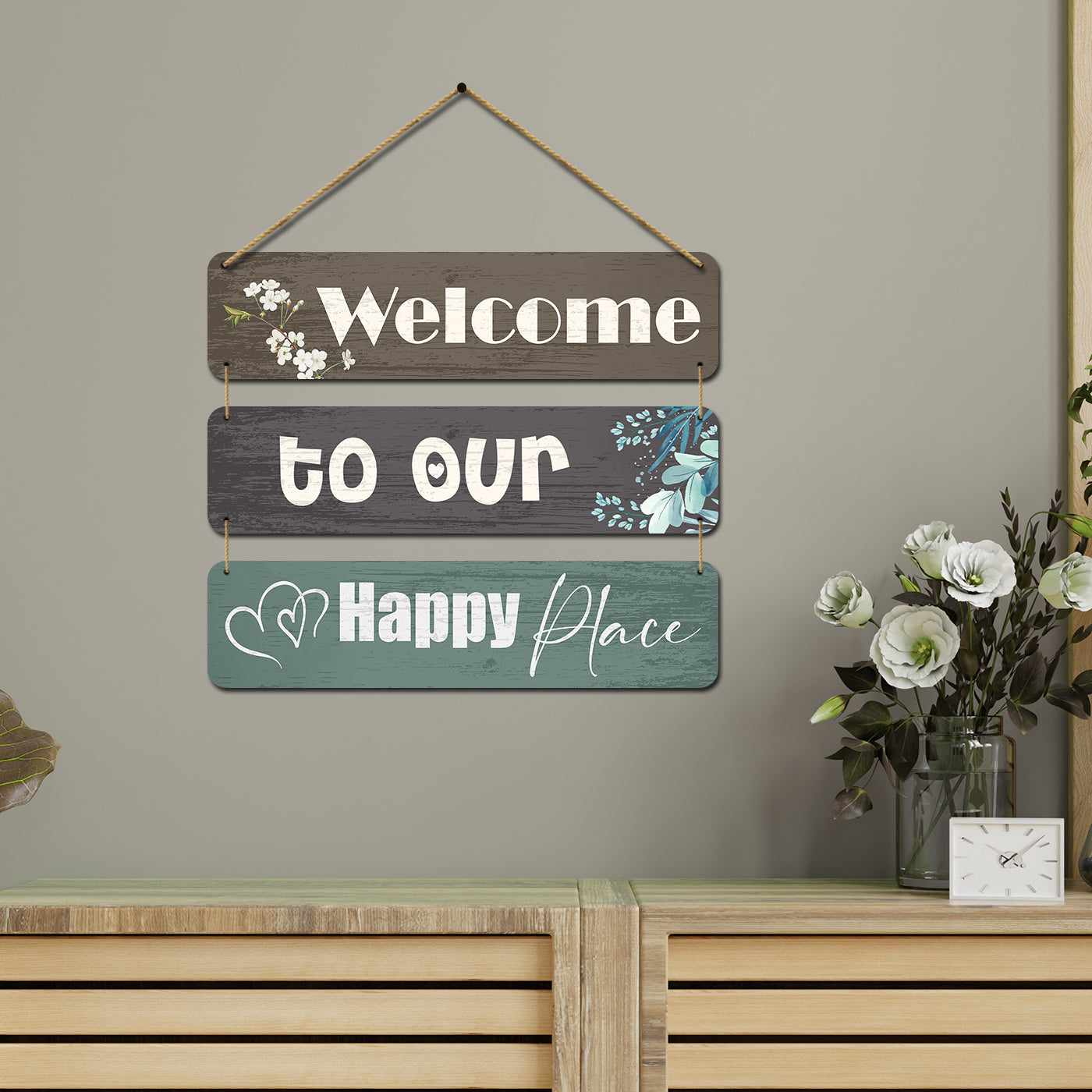 Cute Quotes MDF Wood Wall Hanging for Entryway Living Room Kids Room Bedroom Wall Decor-Kotart