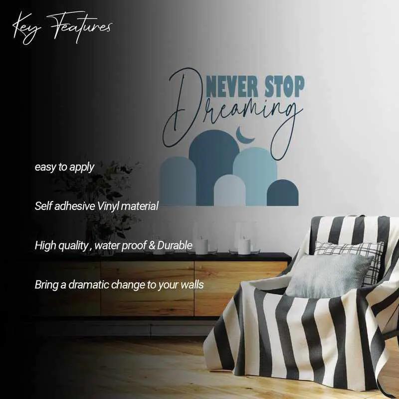 Cute Quotes Printed Vinyl Wall Decals for Living Room and Home Decor-Kotart