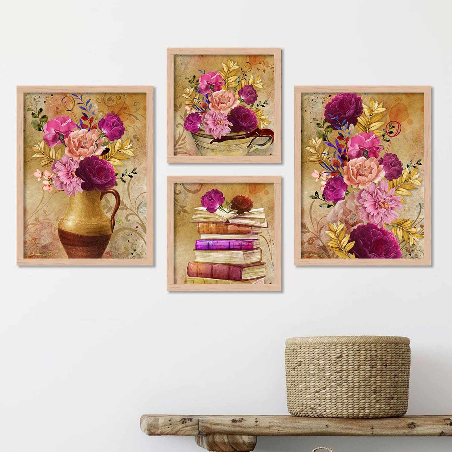Floral Fascination II - Flower Theme Wall Art Set-Kotart