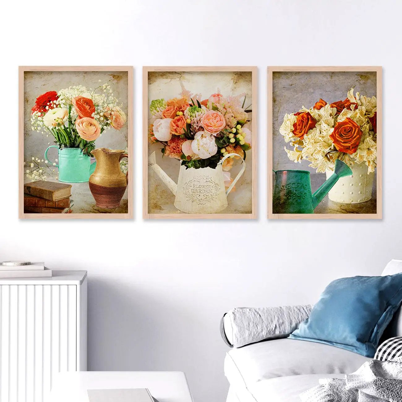 Floral Fever - Contemporary Floral Theme Framed Wall Art-Kotart