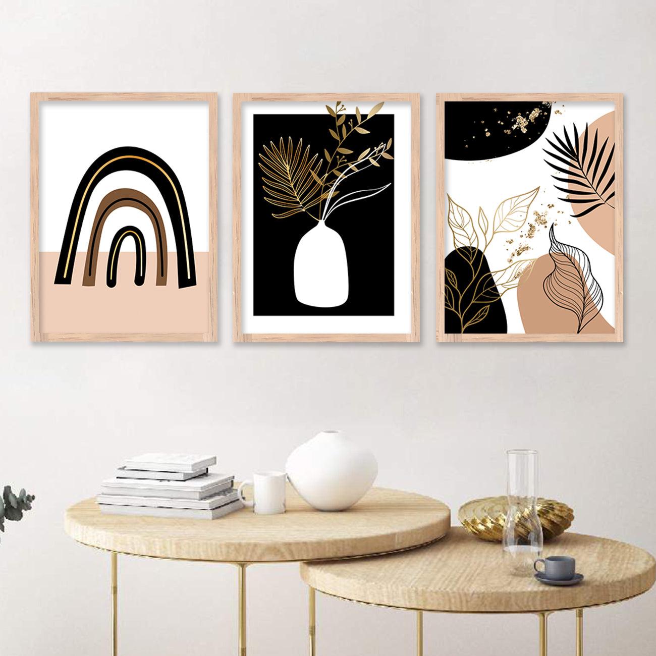Framed Paintings for Home and Office, Set of 3-Kotart