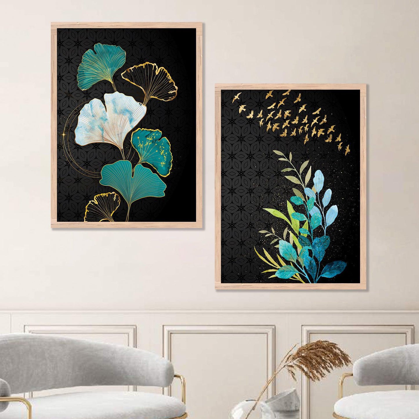 Framed Vibrant Nature Inspired Wall Art Set-Kotart
