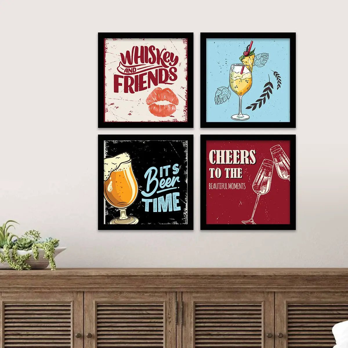 Framed Wall Posters for Bar Kitchen Restaurant Wall Decor-Kotart