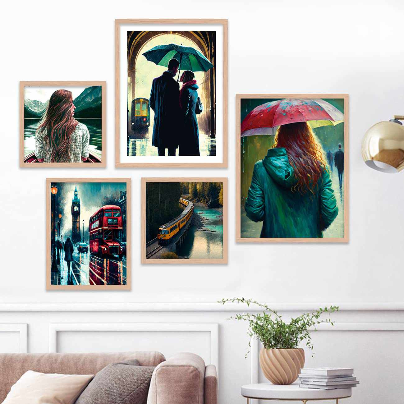 Gallery Wall Art / Posters / Paintings with Frame-Kotart