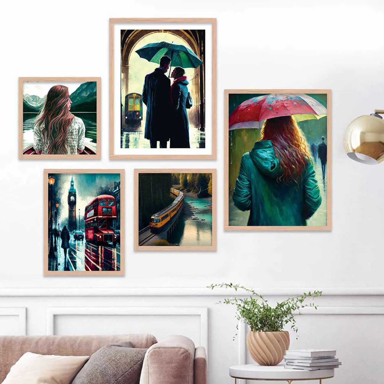 Gallery Wall Art / Posters / Paintings with Frame-Kotart