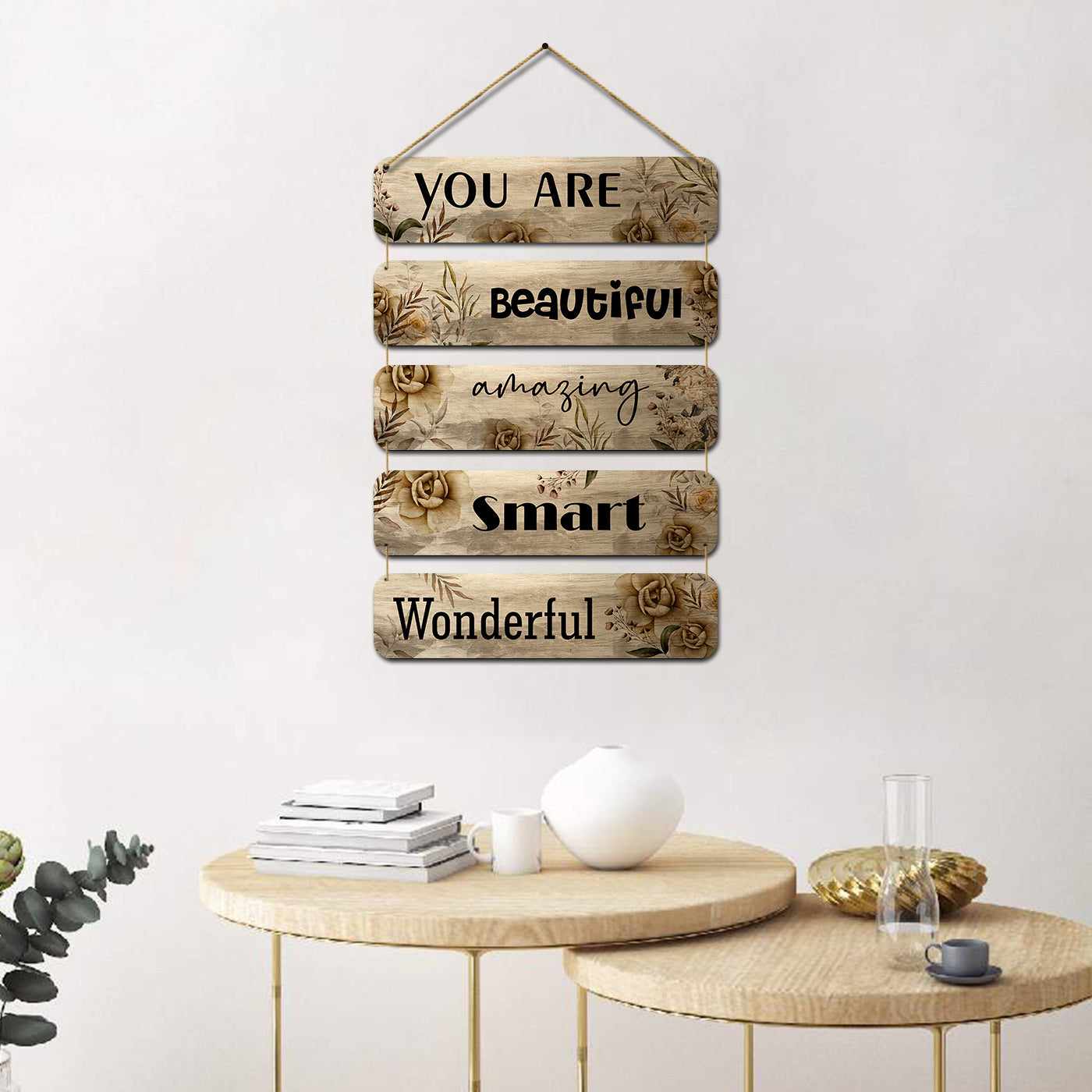 Inspirational Quotes MDF Wood Wall Hanging for a Motivating and Encouraging Home Decor-Kotart
