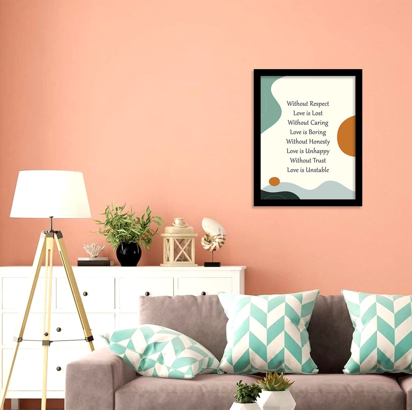 Inspirational Quotes Wall Posters with Frame for Home and Office Wall Decor-Kotart