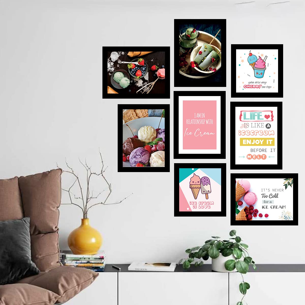 Kitchen Quotes Framed Wall Posters with Frame-Kotart