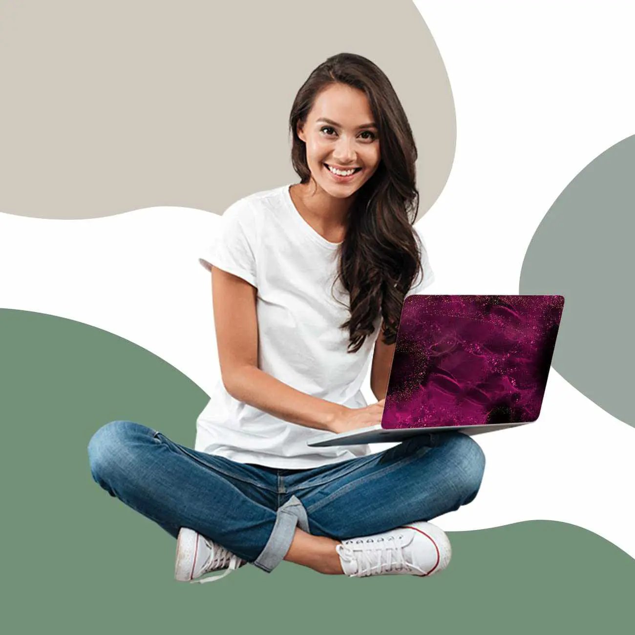 Kotart Graphic Printed Vinyl Laptop Skins for LG HP Acer Asus Dell Apple and All Laptop Upto 15.6 inch - Beautiful Self Adhesive Art Printed Laptop Decals for All Laptops-Kotart