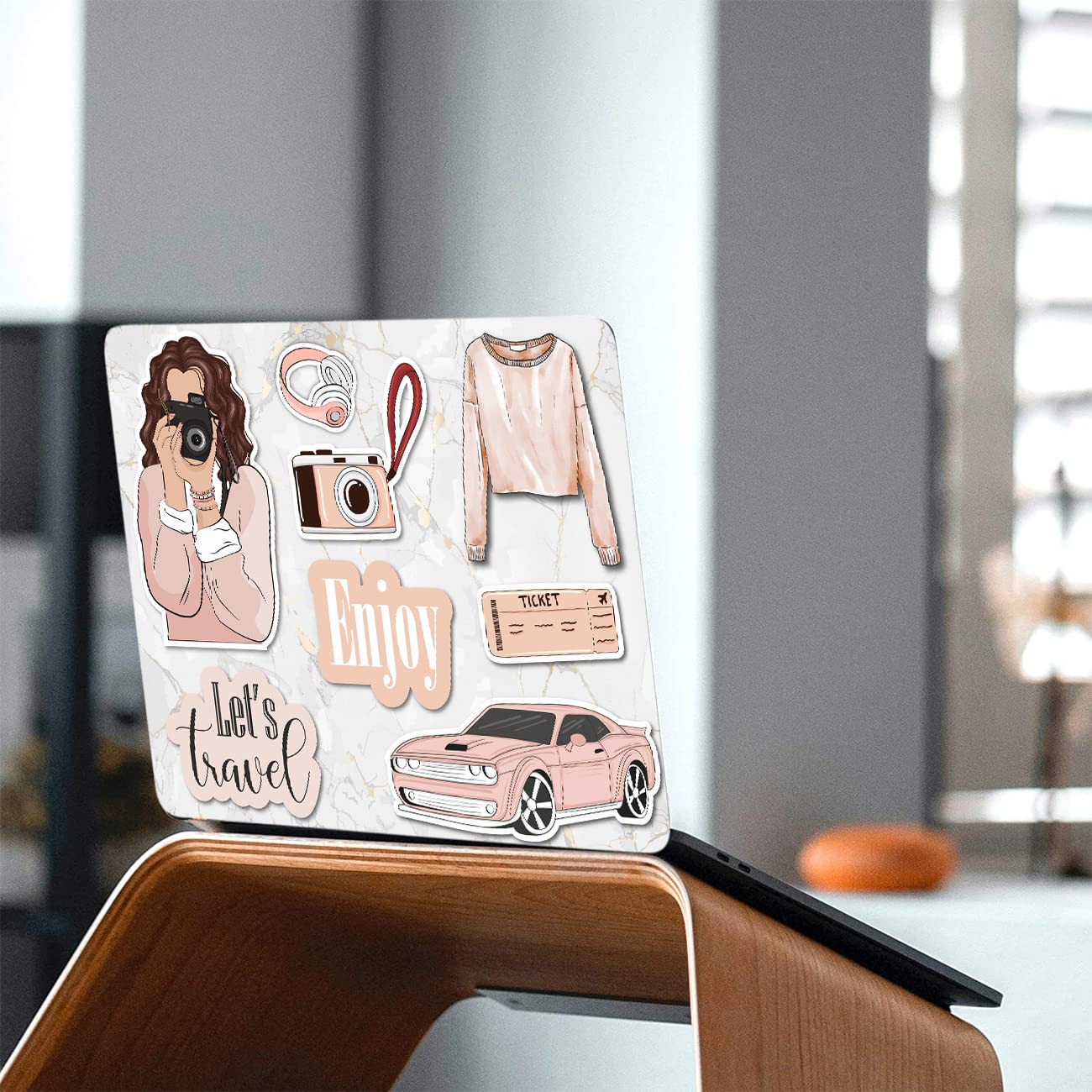 Kotart Vinyl Laptop Decals for All Laptops Upto 15.6 inch - Self Adhesive Motivational Quotes Printed Laptop Skins / Stickers / Decals for HP Apple Acer Asus Dell LG and All Laptops-Kotart