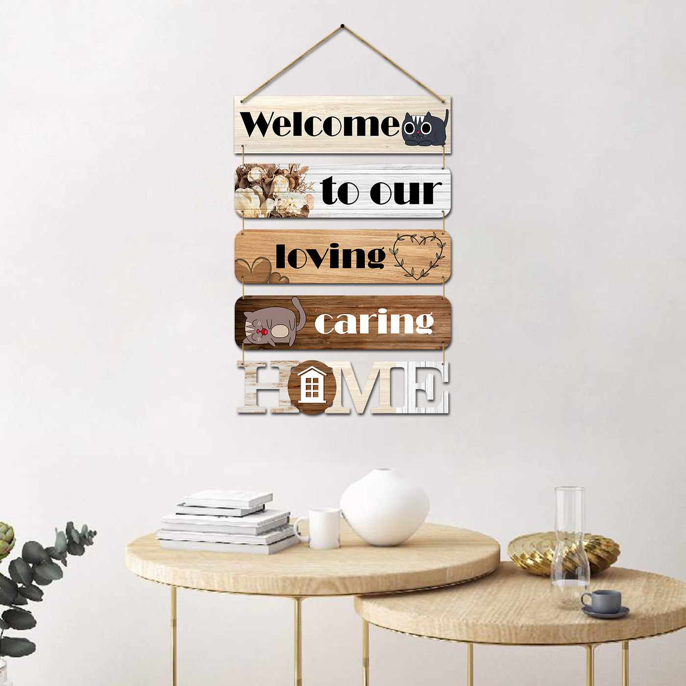 MDF Wood Wall Hangings for Home Living Room Bedroom Wall Decor-Kotart