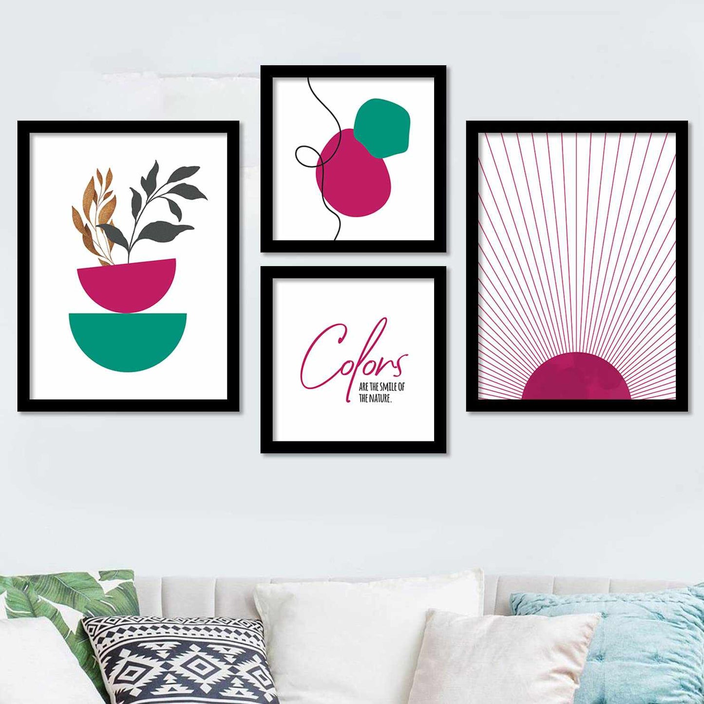 Minimal Art Framed Wall Posters with Frame for Wall Decor-Kotart
