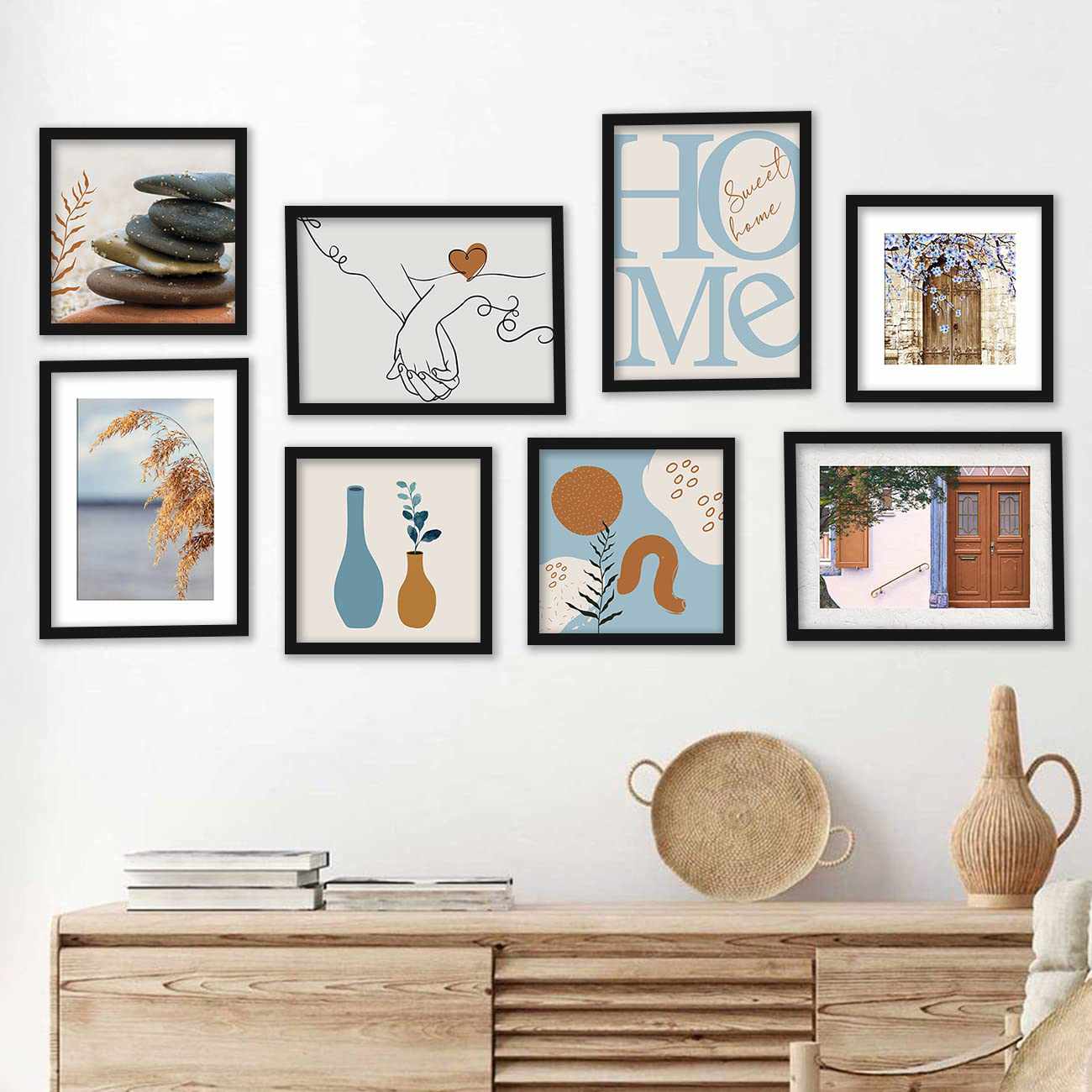 Minimal Art Wall Decor Framed Paintings for Bedroom Living Room-Kotart