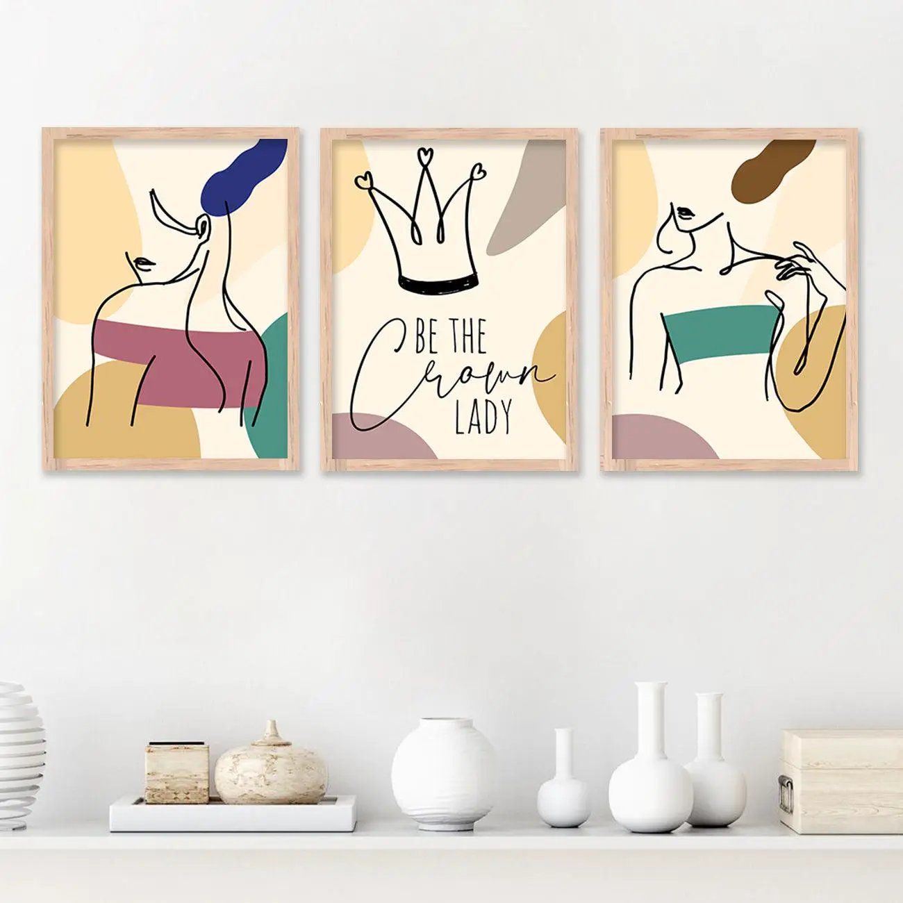 Modern Abstract Wall Decor - Framed Paintings and Posters with Aesthetic Appeal-Kotart